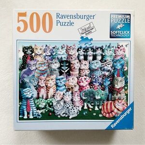 Ravensburger Cat Family Reunion 500 Piece Puzzle – Complete 2017 #82394